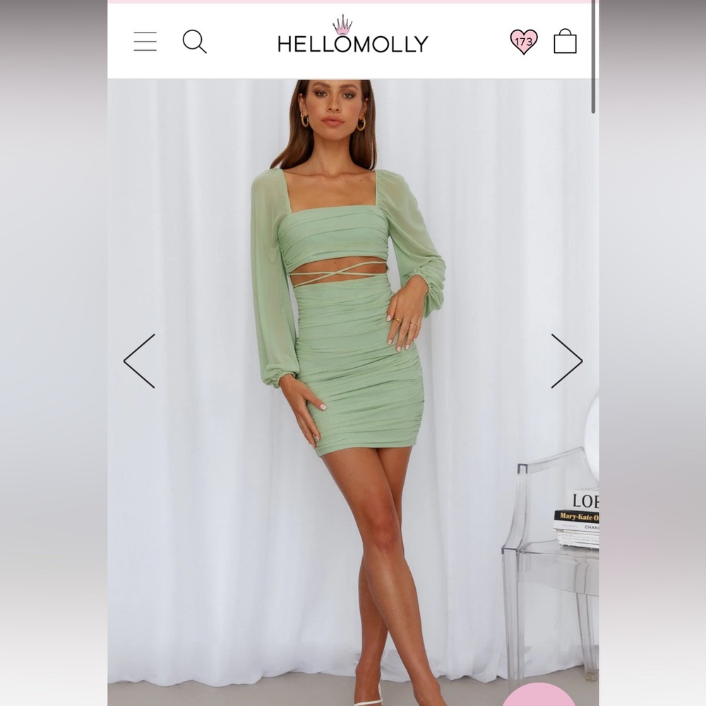 Hello Molly Long Flight Dress Green